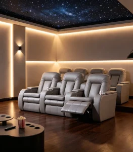 Custom Home Theater Sofa Private Basement Cinema Home Viewing Seating