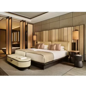 Custom Hotel Furniture 5 Star Luxury Hotel Bedroom Sets with Modern Design Premium Craftsmanship