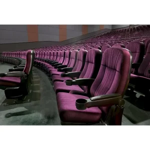 Custom Hotel Furniture Cinema Sofa Theater Furniture Fabric Church Chair for Theater Room