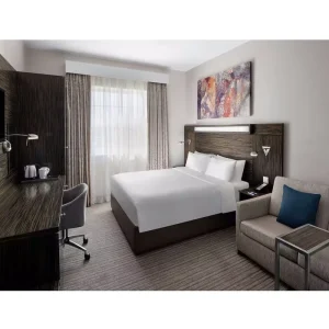 Custom Hotel Guest Room Solid Wood Bedroom Furniture Set Modern Commercial Design Eco Friendly for 3 5 Star Hotels Apartments
