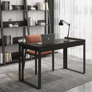 Custom Italian Minimalist Study Furniture Solid Wood Bookshelf Computer Desk Office Table