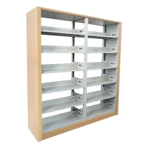 Custom Library Furniture Student Bookshelf Modern Book Shelving Wood and Metal Bookcase for Home Library