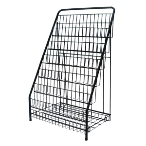 Custom Literature Newspaper Magazine Display Racks Stand