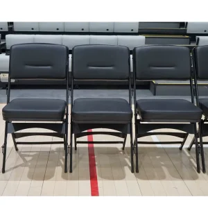 Custom Logo FIBA Basketball Sideline Chairs Team Bench Chair Courtside Cushion Seating for Professional Arena
