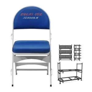 Custom Logo FIBA Basketball Team Bench Chairs Indoor Professional Sideline Chairs Courtside Bench Chair Cushion Seat