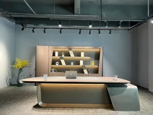 Custom Logo Wood Modular Executive L Desk Modern European Design Luxury Office Furniture for Global Buyers