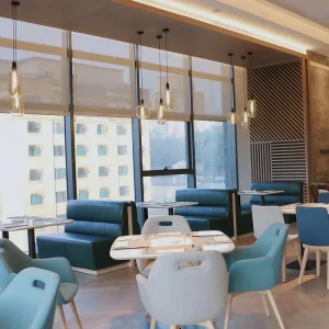 Custom Luxury Leather Restaurant Furniture Sofa Couch Set for Hotel