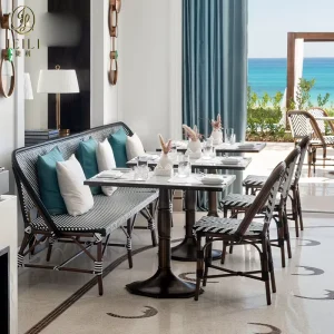 Custom Luxury Modern Contract Project Commercial Hotel Banquet Manufacturer Factory Direct Restaurant Furniture Table Set