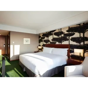 Custom Made Modern Lacquer Hotel Furniture Hotel Bedroom Set Furniture Guest Room Furniture Sets