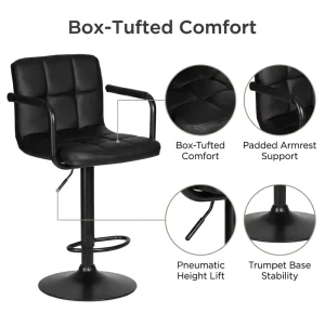 Custom Made OEM Bar Chair for Outdoor Garden Patio Furniture Resort Villa High Stools with Comfortable Backrest Design