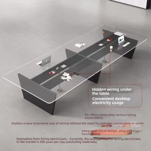 Custom Manager Desk Long Conference Table Modern Wooden Conference Table Meeting Room Table