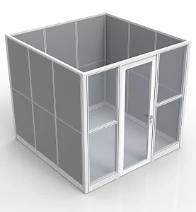 Custom Melamine Screen Indoor Factory Movable Partition Mobile Office Warehouse Modern Commercial Folding Door Push pull