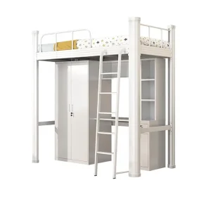 Custom Metal Dormitory Bed Set with Modern Design for Student Use in Bedroom and Apartment