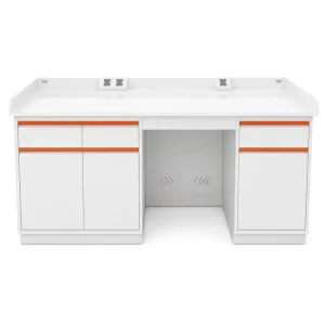 Custom Mobile Steel Modern Hospital School Laboratory Benches Industrial Wheels Science Lab Center Conner Tables Workshop