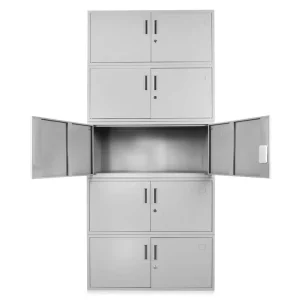 Custom Modern 2 Door Steel Commercial Office Filing Cabinet with Lock for Supermarket Gym Workshop and Outdoor Use