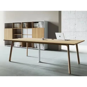 Custom Modern 8 Seater Conference Room Table and Chair Set Wood Panel Office Furniture for Home Office School Hotel Use