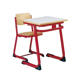 Custom Modern American Style School Furniture Low Price Wood Desk and Chair Set for Students for Writing Table