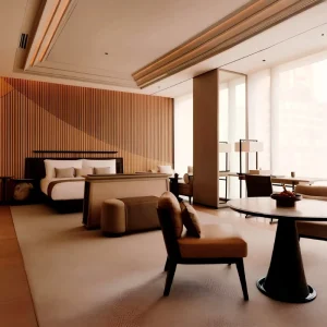 Custom Modern Design Hotel Furniture Luxury Wooden Coffee Table Chair King Bed California King Bedroom Furniture Set