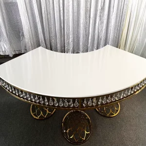 Custom Modern Design Hotel Metal Restaurant Wedding Table for Hotel Events