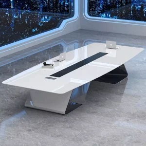 Custom Modern Design Large Multi Person Meeting Conference Tables Plate Type Office Furniture Hotel School