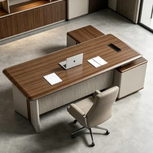 Custom Modern Design Office Furniture L Shape Luxury Modular Executive Office Desk Wooden Executive Desk for Office Hotel