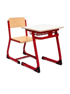 Custom Modern Design Wood School Furniture Comfortable Writing Table and Chair Set for Living Room or Classroom