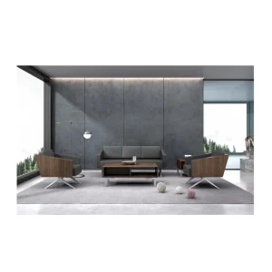 Custom Modern Furniture Office Sofa Leather Sofa 3 Seats Waiting Room Armchair Business Office Couch
