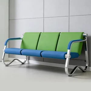 Custom Modern Leather Waiting Sofa Bench for Airport Hospital School & Hotel Use Durable Commercial Reception Chairs