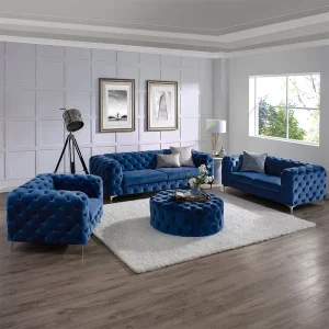 Custom Modern Luxury Chesterfield Indoor Decor Couch Sofa Set Living Room Sofa Furniture
