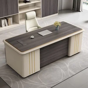 Custom Modern Luxury Convertible Wooden Office Desk Workstation Executive CEO Table for Boss Luxury Executive Workstation