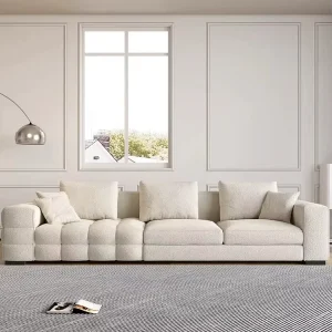 Custom Modern Luxury Sectional Sofa Set Modular Extendable Living Room Hotel and Villa Simple and Clean