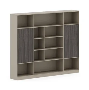 Custom Modern MDF Filing Cabinets with Combination Bookcases Doors Customized RAL Color for School Home Office Hospital Storage