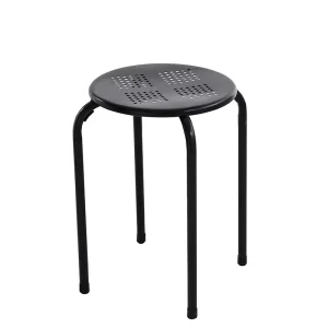 Custom Modern Minimalist Durable Stacking Metal Bar Stool with Custom Color & Logo for Home Bedroom School Hotel Use