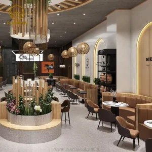 Custom Modern Restaurant Furniture Coffee Shop Dining Tables Chairs Hotel Bar Stools Booth Sofa Sets School Outdoor PU