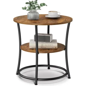 Custom Modern Rustic Wood Coffee Table with European Design Metal Frame and Wooden Top for Home Use