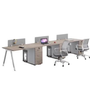 Custom Modular Adjustable Height Luxury Modern Plate Type Material Office Workstations 4-6 Office
