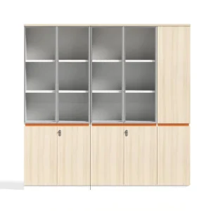 Custom Multi-Door Bookcase Office Furniture Book Cabinet Shelf Bookcase 2 Doors Wooden Shelf Bookshelf