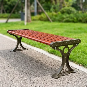 Custom Outdoor Park Bench Commercial Public Seating Metal Garden Bench Street Furniture for Parks Schools Plaza