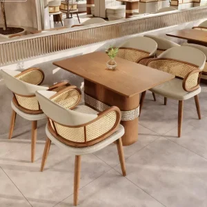 Custom Restaurant Set Coffee Shop Hotel Bar Furniture Set One-Stop Interior Design Solution Table and Chair Decoration