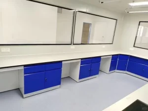 Custom Size All Steel Lab Bench Side Workbench for School Teaching Laboratory