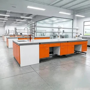 Custom Size Chemistry Lab Benches Laboratory Furniture Chemical Lab Work Tables with Sink and Faucet