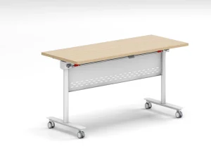 Custom Size Durable Iron Frame Modern Training Folding Table Easy Moving Conference Table for Office School Bedroom Use