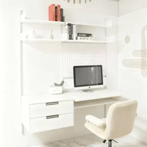 Custom Size Flexible Detachable Metal Magnetic Height Adjustable 5 layer Standing Storage Rack for Bookshelves and Desk Racks