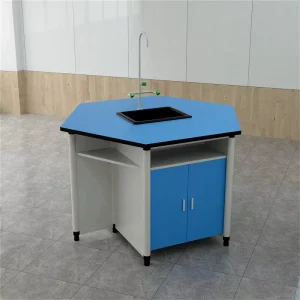 Custom Size Hexagonal Lab Table for School Classroom Applications