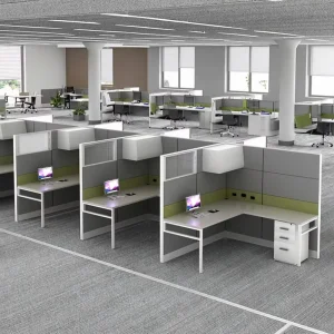 Custom Size Modern Cubicle Desk Office Modular Office Desk with Storage for Staff Workstation Office Modular Furniture