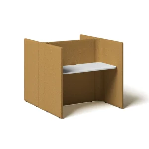 Custom Size Modern Durable Eco Friendly Noise Isolation Fabric Office Workstation Integrated Iron Frame Shaped Foam Office