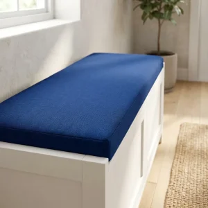 Custom Size Replacement Bench Cushion Removable Cover Anti-slip High Density Foam Pad for Entryway Storage Chest Bench