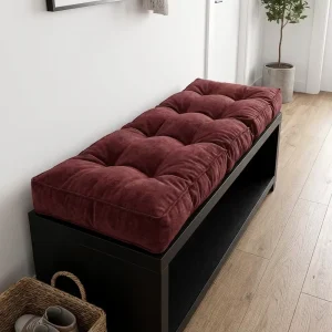 Custom Size Shoe Bench Cushion Removable Cover Anti slip High Density Foam Pad for Entryway Storage Shoe Stool Replacement