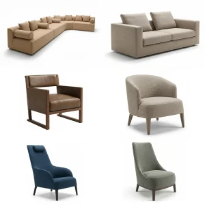 Custom Solid Wood Modern Luxury Hotel Lobby Furniture Set Eco Friendly Public Area Lounge Sofa for 5 Star Hotel Projects