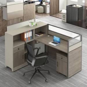 Custom Staff Office Workstation Commercial Modular Cubicle Partition Desk 2 4 6 Person Modern Integrated Storage Office Table